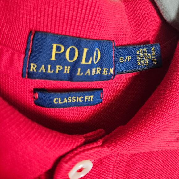 Polo by Ralph Lauren Red Short Sleeve Classic Fit Polo Sz Small - Picture 5 of 10
